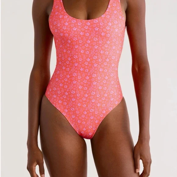 Kulani Kinis Pink and Purple One Piece Swimsuit - Picture 5 of 6